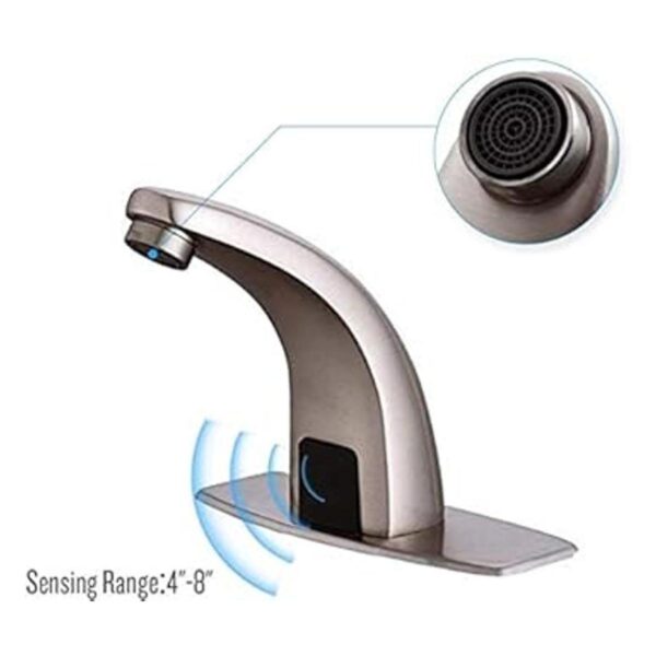 Grifo de baño sin contacto con sensor automático níquel_5