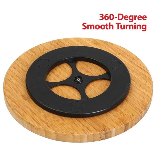 Ybm tabla de bambú Home Kitchen Lazy Susan Madera_2