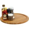 Ybm tabla de bambú Home Kitchen Lazy Susan Madera_1