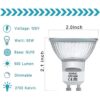 GU10 Bombillas halógenas de 50 W 120 V MR16 regulables_2