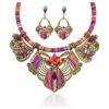 YAZILIND Collar grueso para mujer cadena bohemia tribal_1
