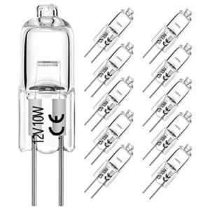 Bombillas halógenas G4 de 10 W 12 V T3 JC tipo 2 pines de_1