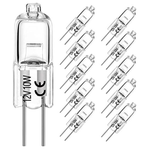 Bombillas halógenas G4 de 10 W 12 V T3 JC tipo 2 pines de_1