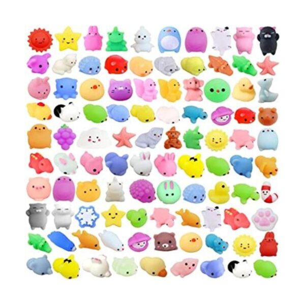 100 juguetes blandos Mochi envueltos individualmente para_1