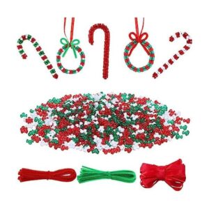 YBB Juego de 1500 cuentas de Navidad en forma de tres