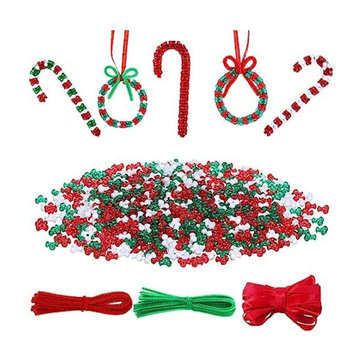 YBB Juego de 1500 cuentas de Navidad en forma de tres