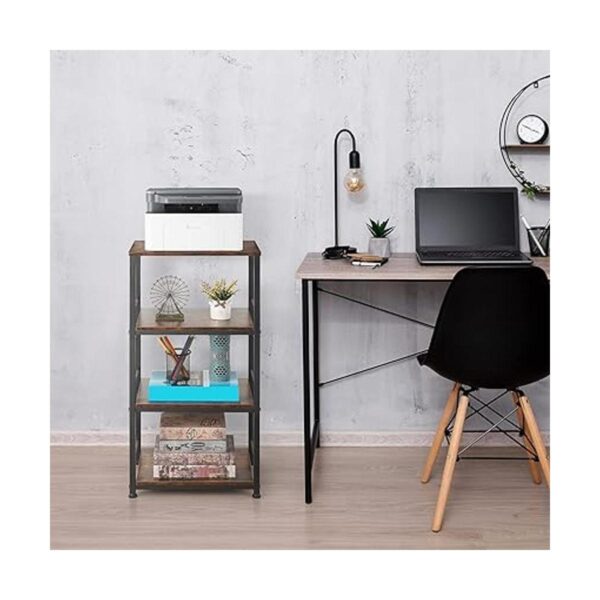 Carrito de isla de cocina con ruedas con organizador de_3