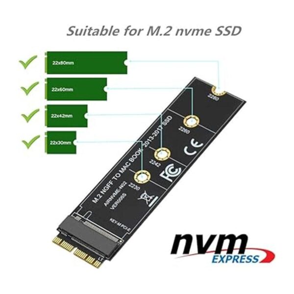 M.2 NVME SSD Convertir tarjeta adaptador para actualizar_2