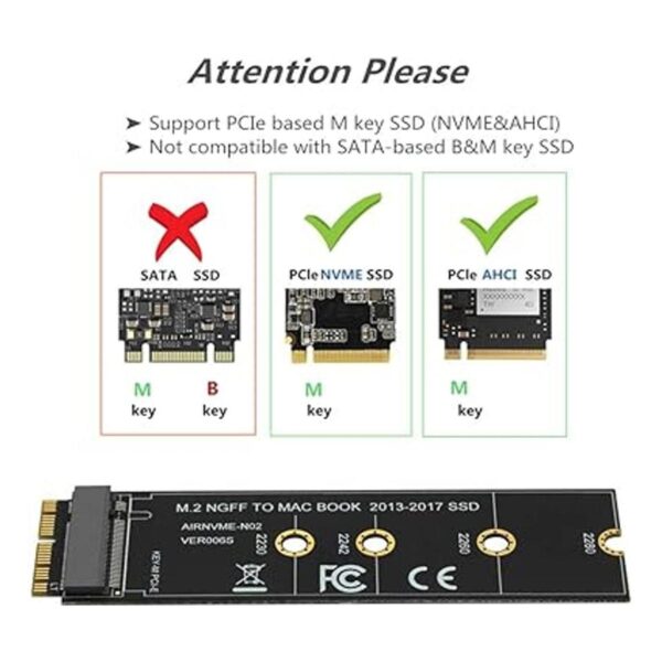 M.2 NVME SSD Convertir tarjeta adaptador para actualizar_3