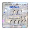 Luces LED de paisaje con conectores 12 V de bajo voltaje_2