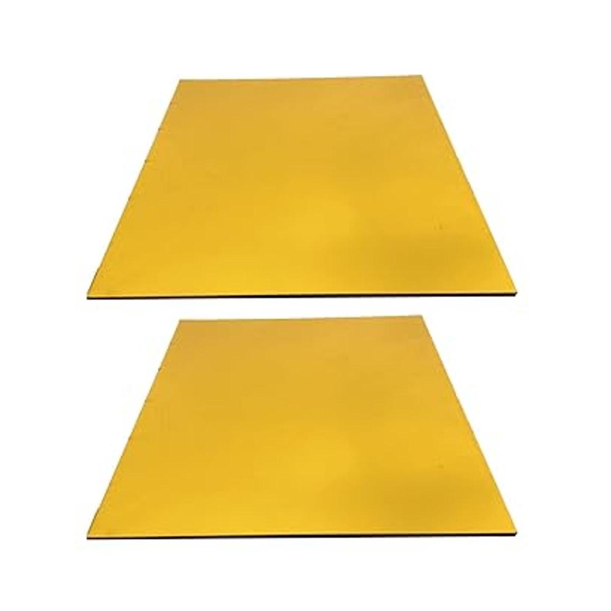 YARRD 2 hojas de espejo acrílico fundido de 12 x 12