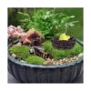 Nido de pájaros en miniatura para jardín de hadas 10 mini