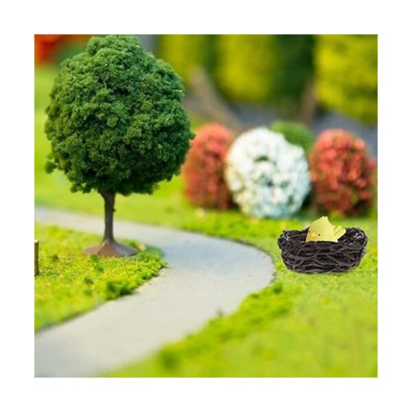 Nido de pájaros en miniatura para jardín de hadas 10 mini