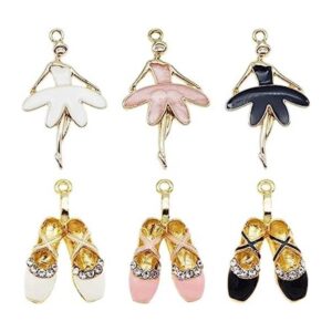 yaokan 30 piezas de zapatos de ballet esmaltados para_1