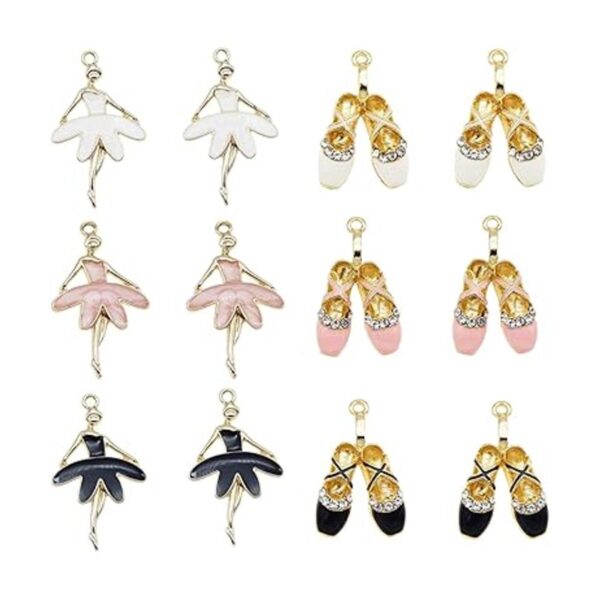 yaokan 30 piezas de zapatos de ballet esmaltados para_2