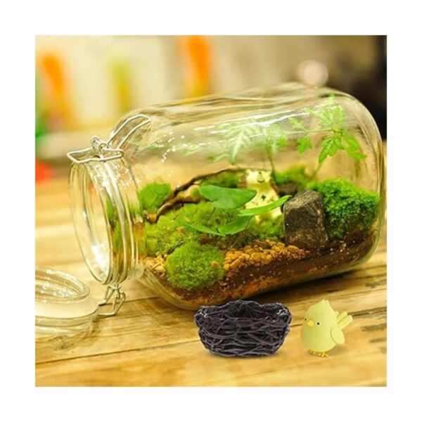 Nido de pájaros en miniatura para jardín de hadas 10 mini