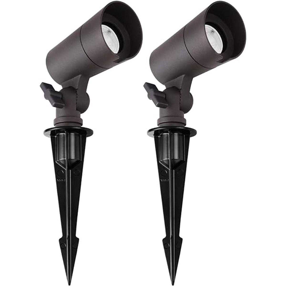 Luces LED de paisaje con conectores 12 V de bajo voltaje
