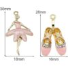 yaokan 30 piezas de zapatos de ballet esmaltados para_3