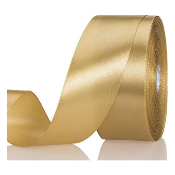YASEO Cinta de satén color dorado Champaign de 1 12