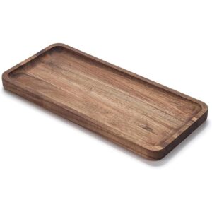 Bandeja de tocador de baño bandeja de mostrador de madera