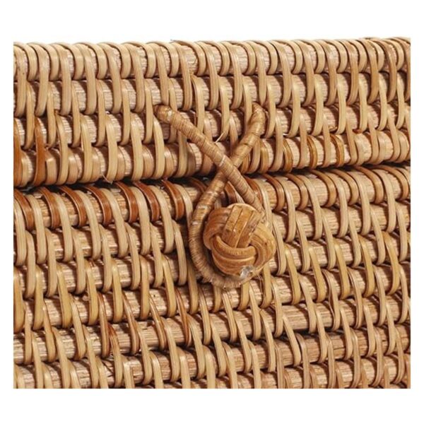 Funda cuadrada de ratán para caja de pañuelos 5.7 x 5.7 x_5