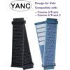 YANC Paquete de 2 correas de reloj Cosmo JrTrack de velcro_2