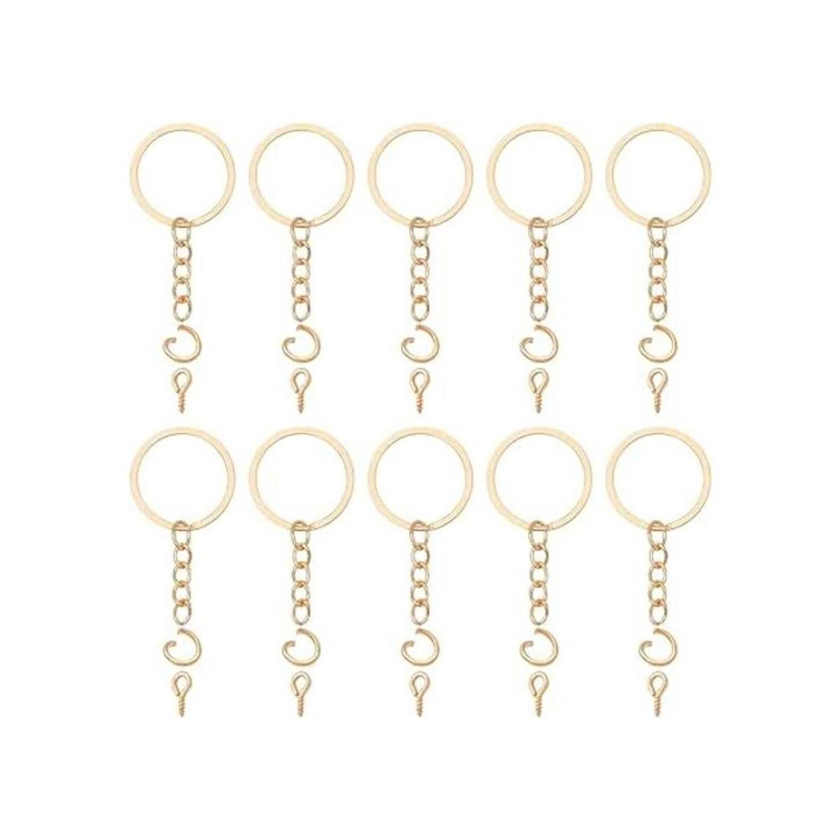 YAKA 300 anillos de llavero de 0.984 in 100 llaveros