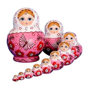 YAKELUS 10 muñecas rusas Matryoshka hechas a mano01071_1