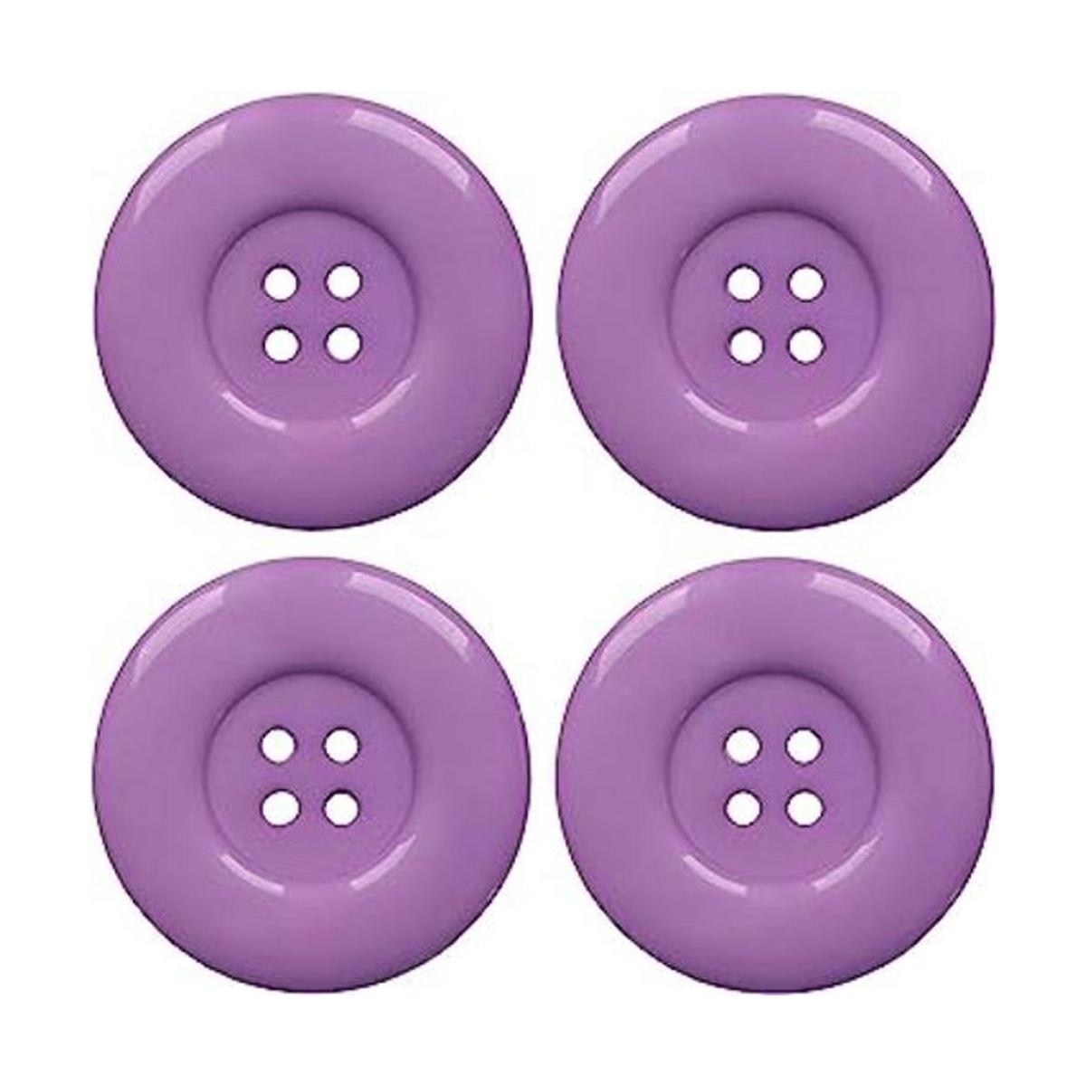 YAKA 50pcs 4 Holes Round Sewing Resin Buttons1.5inch38mm