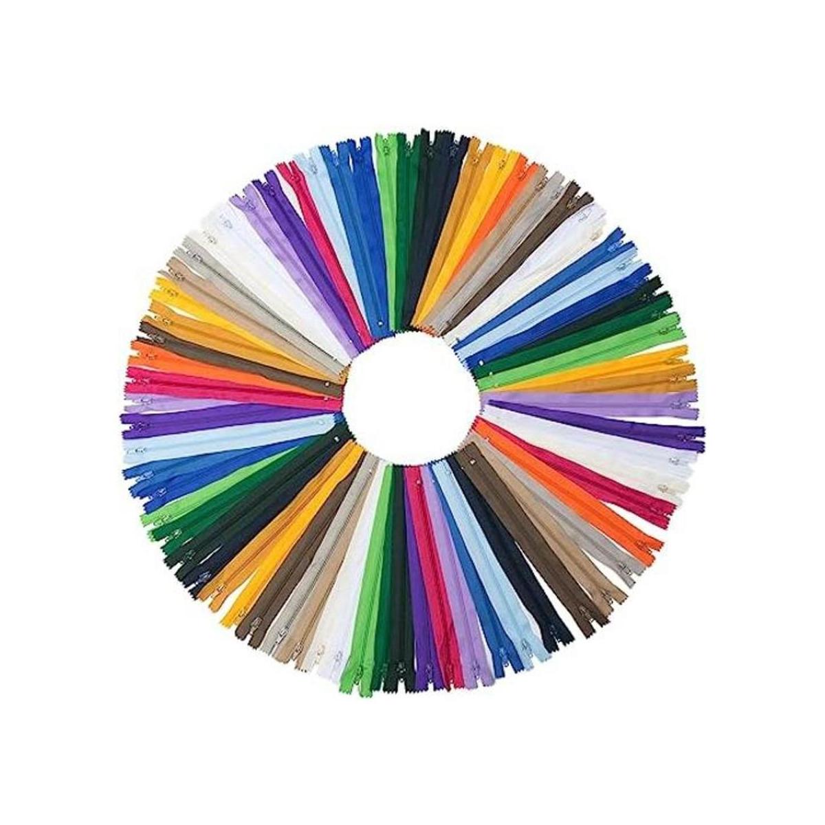 YAKA 60 cremalleras de nailon de 9 pulgadas cremalleras