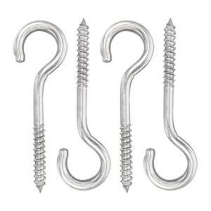 Paquete de 4 pernos de ojo de acero inoxidable 304 de 5