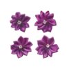 lazos de flores de satén púrpura con apliques de diamantes_1