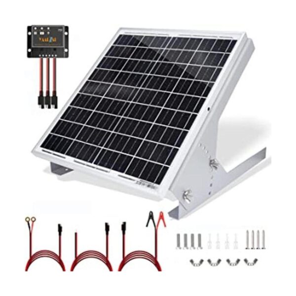 YAARZAR Kit de panel solar de 20 vatios y 12 V con paneles