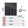 YAARZAR Kit de panel solar de 20 vatios y 12 V con paneles