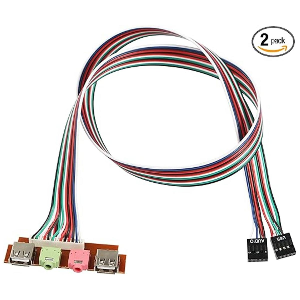 YACSEJAO Cable de panel frontal USB HUB chasis de