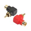 YACSEJAO Adaptador RCA de 90 grados chapado en oro de_1