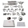 Zooshine 18 Sets Metal Brain Puzzles Teasers IQ ToysMetal_1