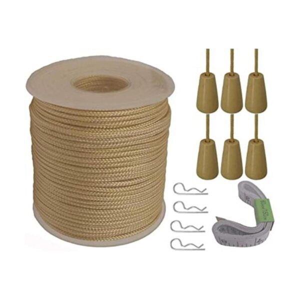 YAxis Rollo de 6.6 ft de cuerda de nailon trenzado de oro_1
