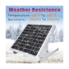 YAARZAR Kit de panel solar de 20 vatios y 12 V con paneles
