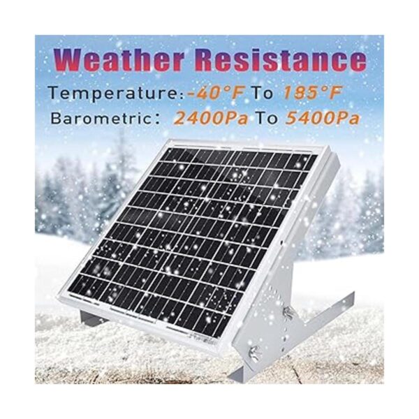 YAARZAR Kit de panel solar de 20 vatios y 12 V con paneles