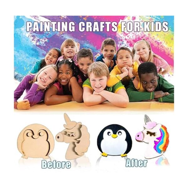 YOFUN Paint Your Own Wooden Magnet Kit de manualidades de_5
