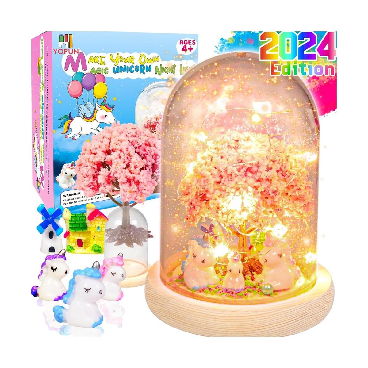 YOFUN Make Your Own Unicorn Night Light Kit de