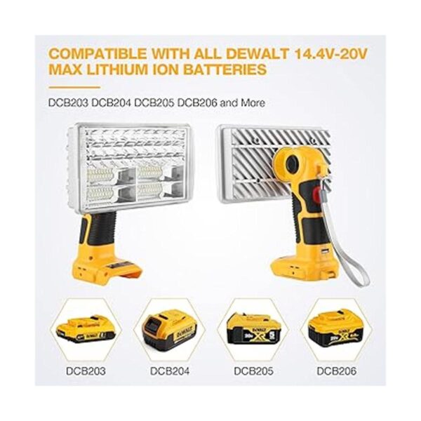Hiesuan Luz de trabajo LED de 20 V máximo 30 W 3300