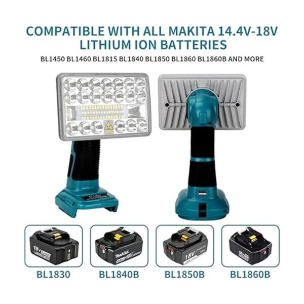 Luz de trabajo LED inalámbrica de 18 W 2000 lm