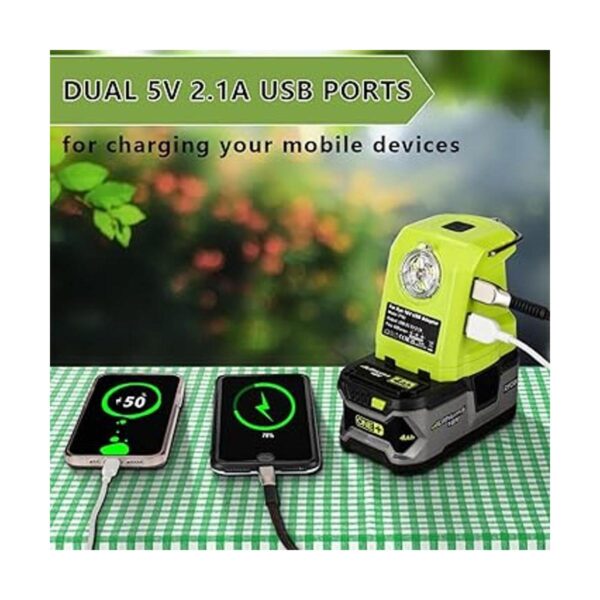 Cargador adaptador de batería para batería Ryobi de 18 V_2