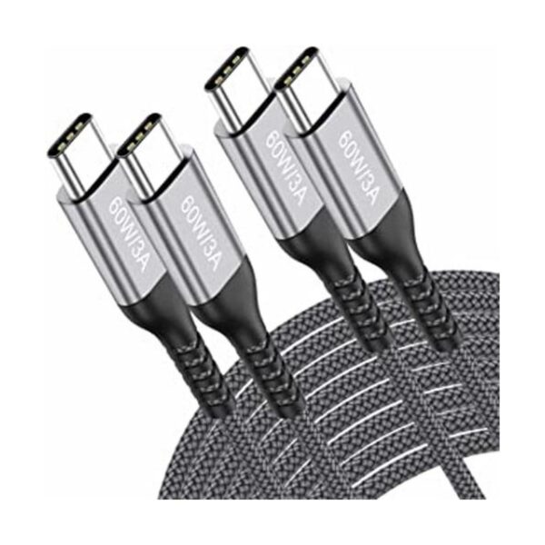 Cable USB C a USB C 10 pies 2 paquetes de 60 WCarga_1