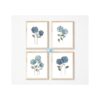 Arte de pared en lienzo floral de hortensias de flor azul_2