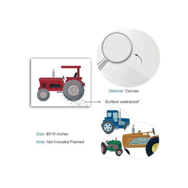 Impresión artística de tractor de camión para niños_6