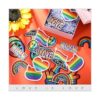 22 piezas de parches bordados de orgullo arcoíris para