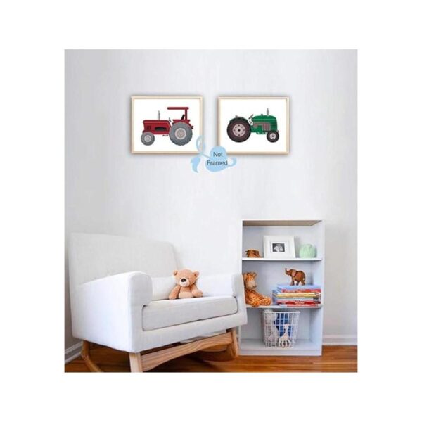 Impresión artística de tractor de camión para niños_5